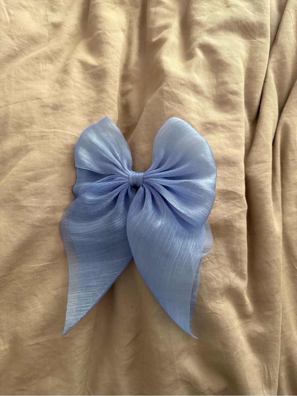 Light Blue Sheer Hair Bow